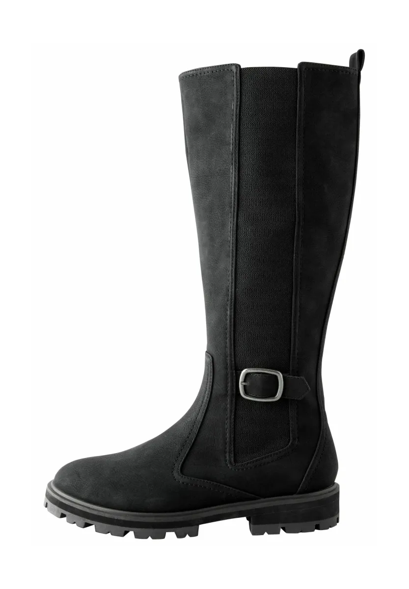 Plateaustiefel - mottled black
