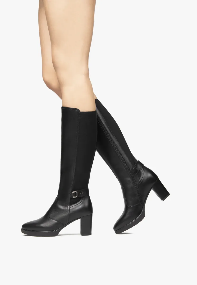 Plateaustiefel - nero