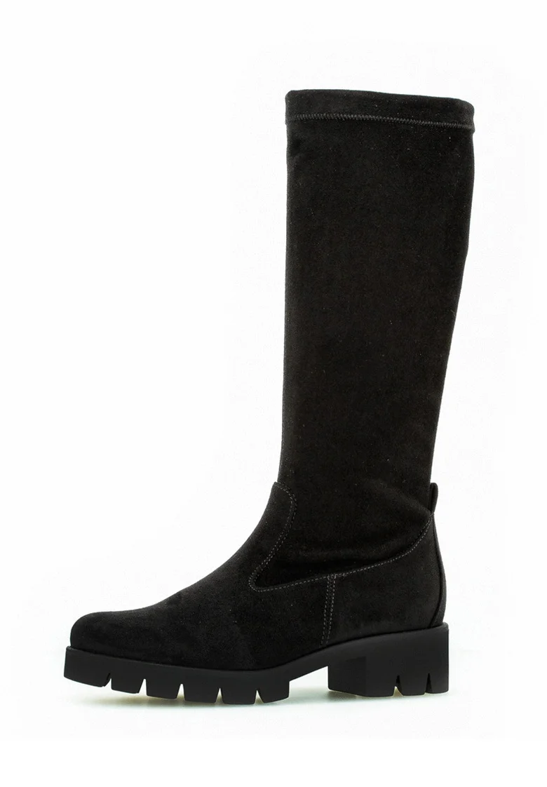 Plateaustiefel - schwarz