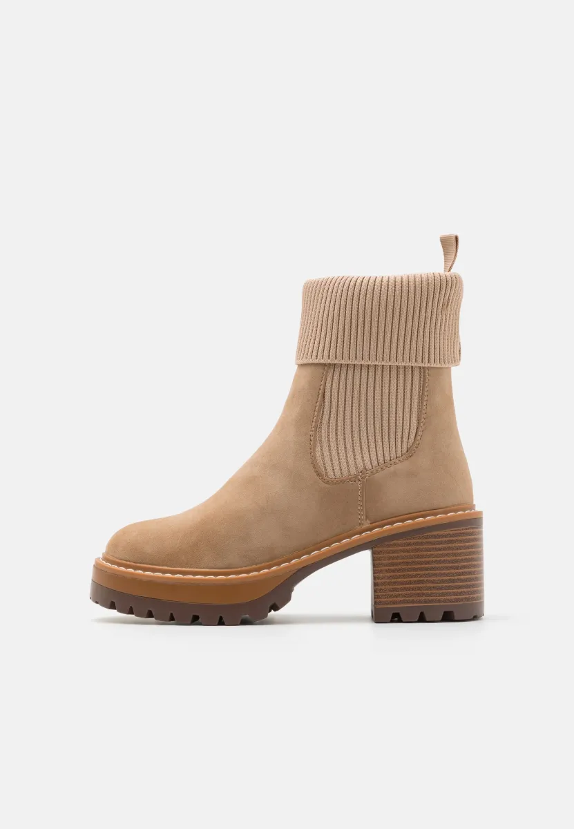 Plateaustiefelette - beige