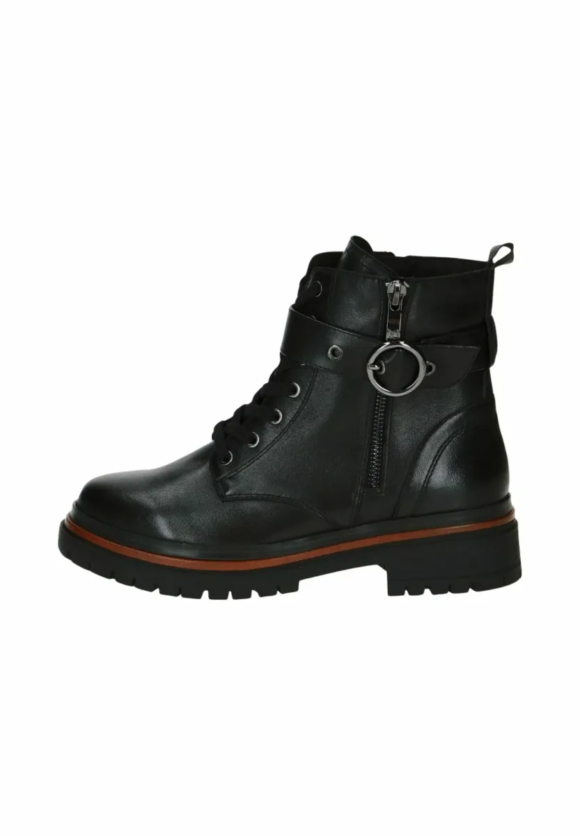 Plateaustiefelette - black nappa