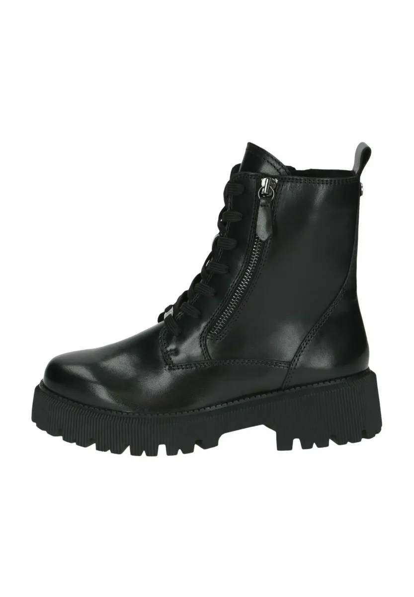 Plateaustiefelette - black nappa