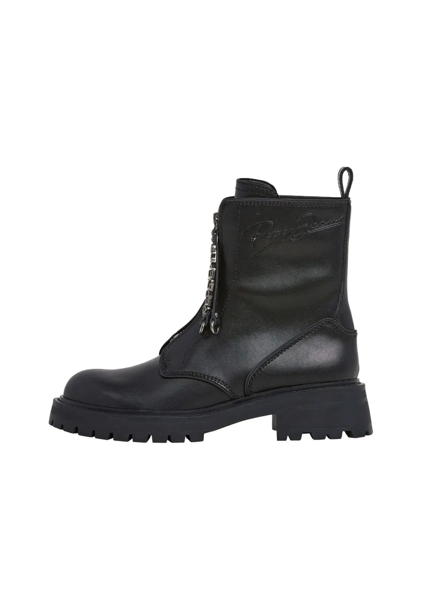 Plateaustiefelette - black