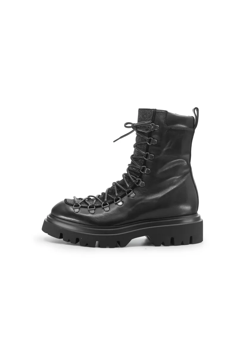 Plateaustiefelette - black