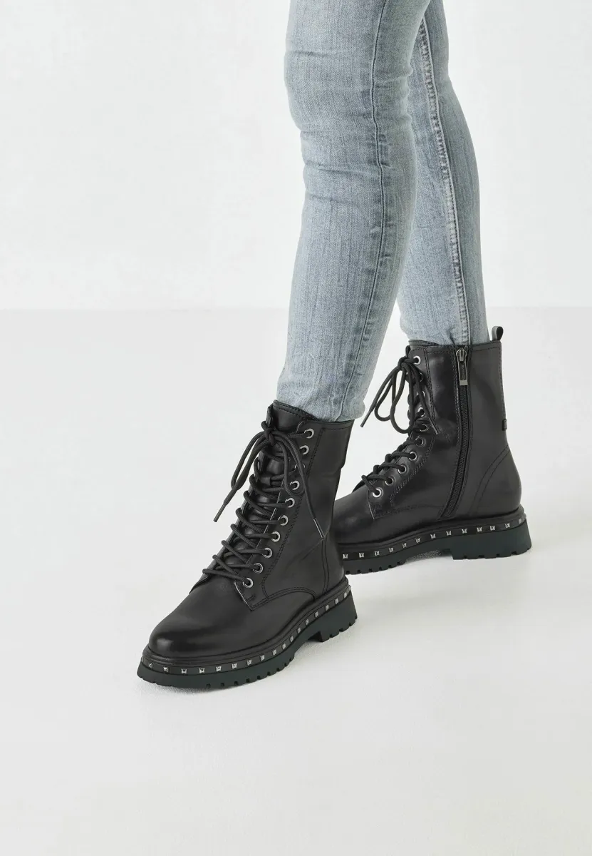 Plateaustiefelette - black