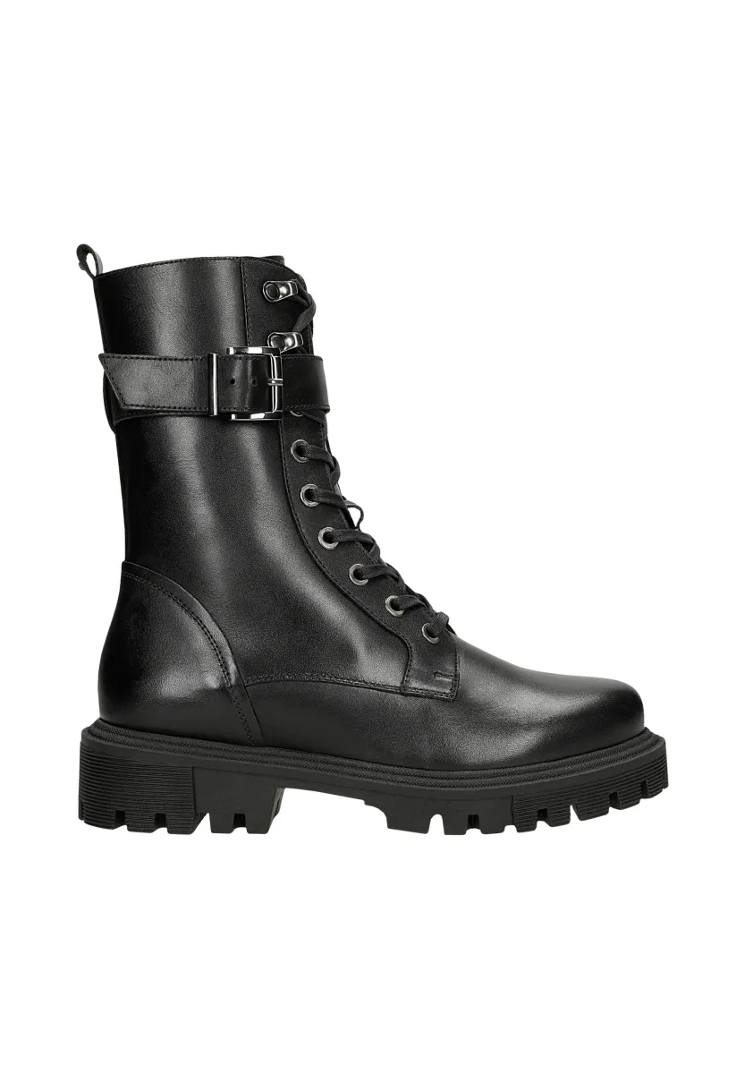 Plateaustiefelette - black