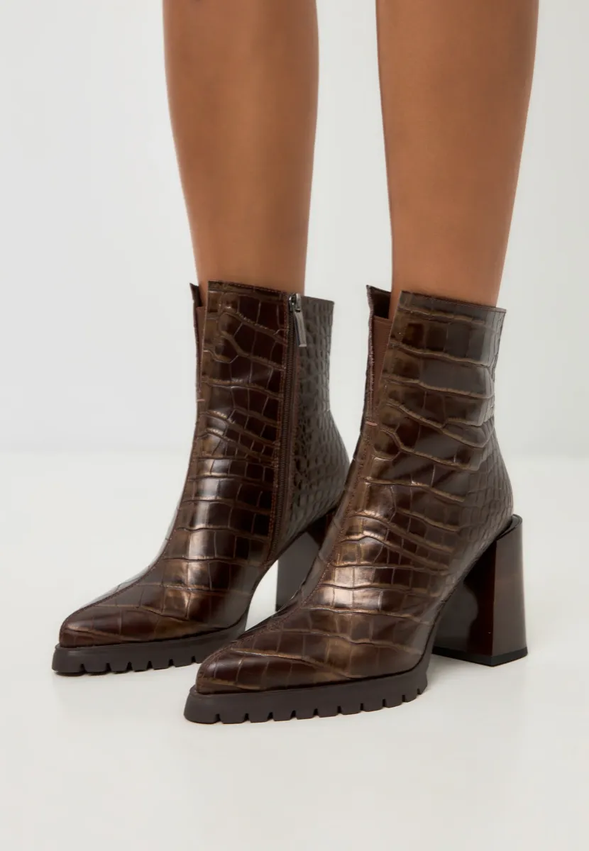 Plateaustiefelette - brown