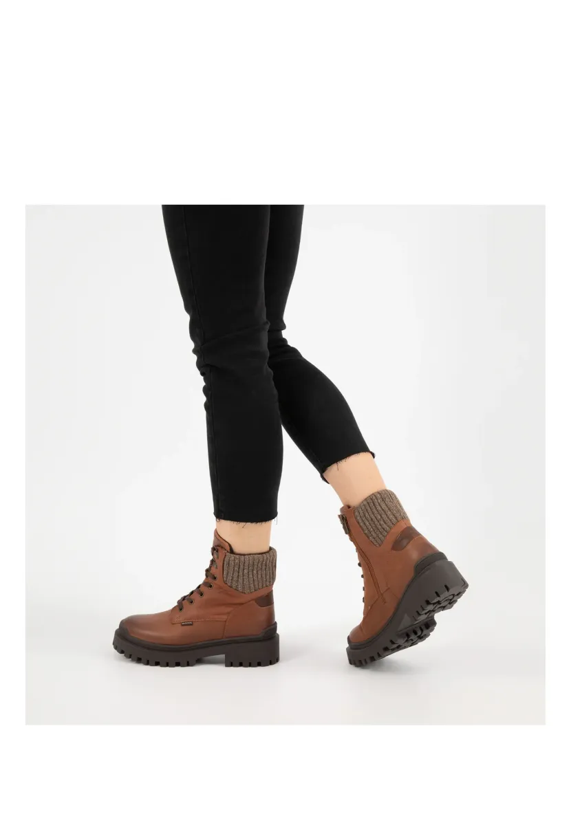 Plateaustiefelette - brown