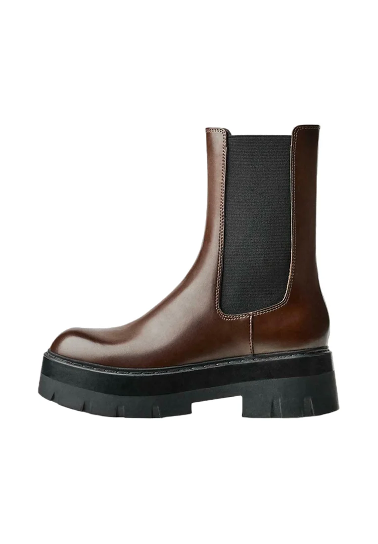 Plateaustiefelette - brown