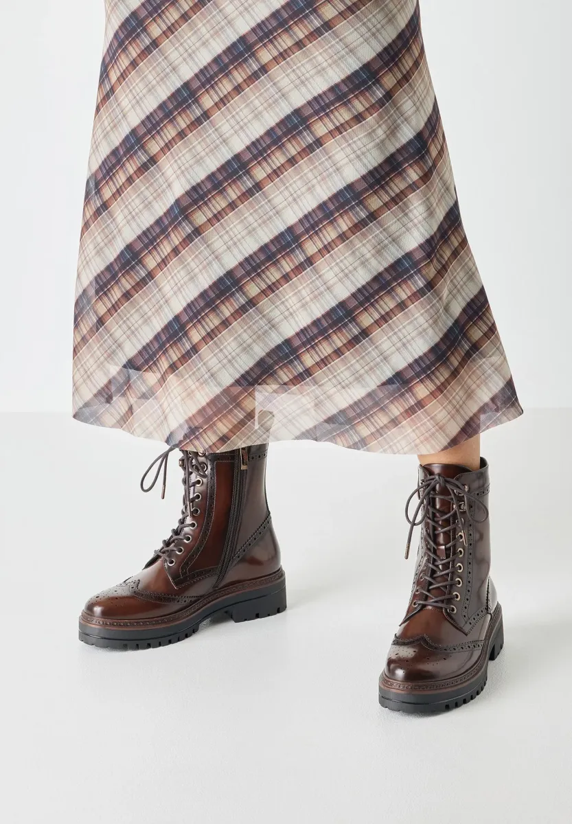 Plateaustiefelette - brown