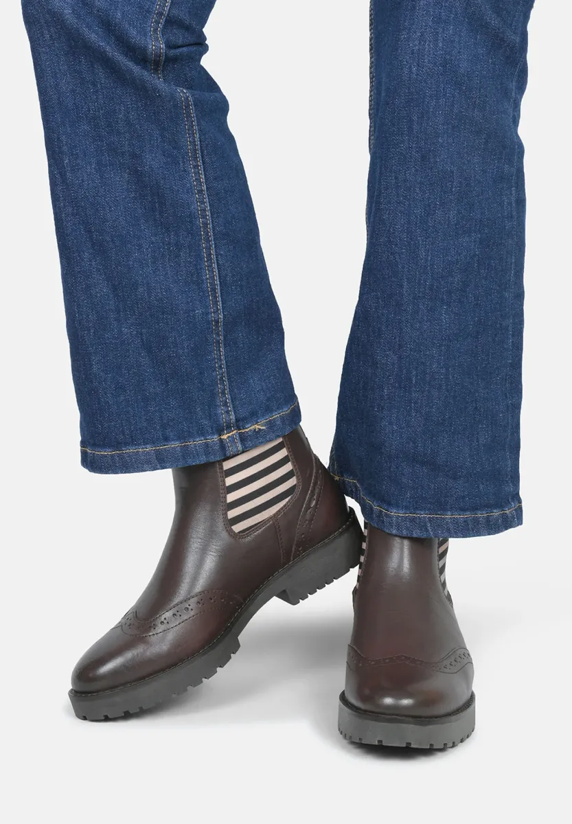 Plateaustiefelette - choco