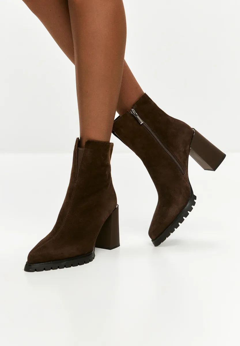 Plateaustiefelette - dark brown