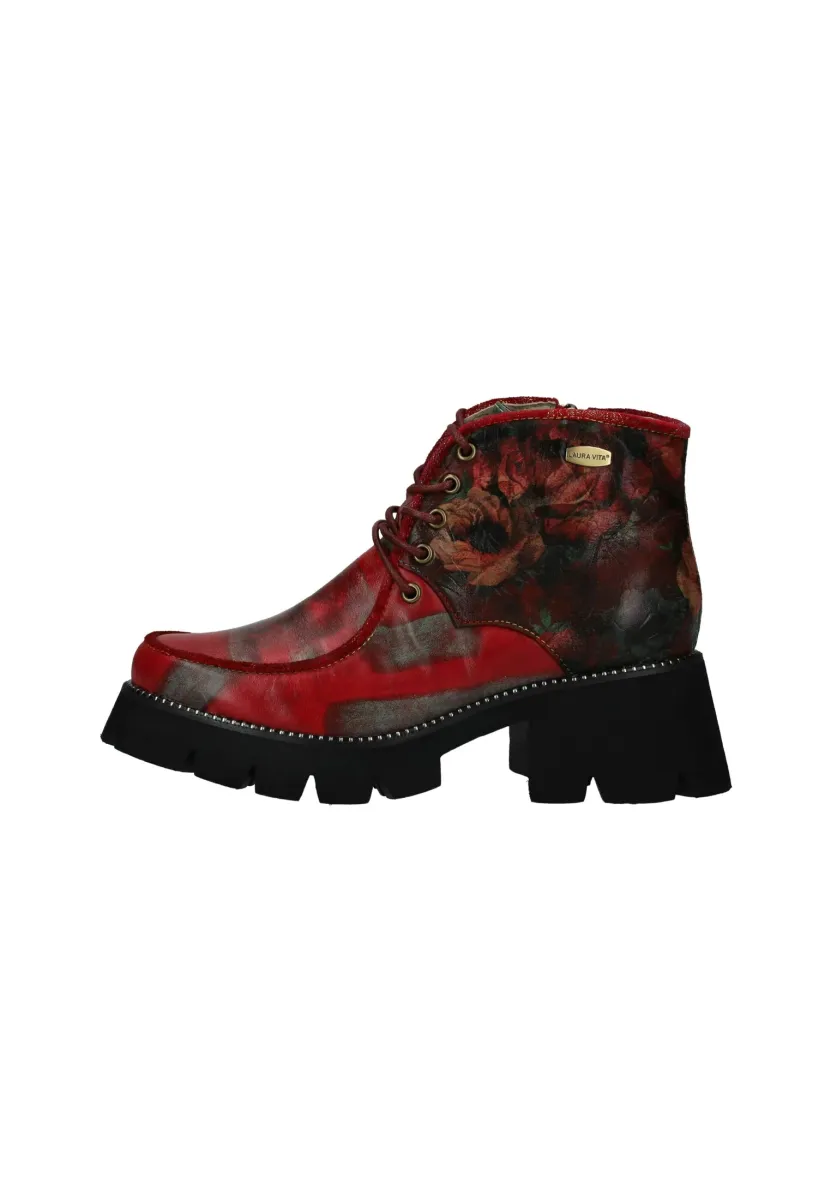 Plateaustiefelette - dark red brown