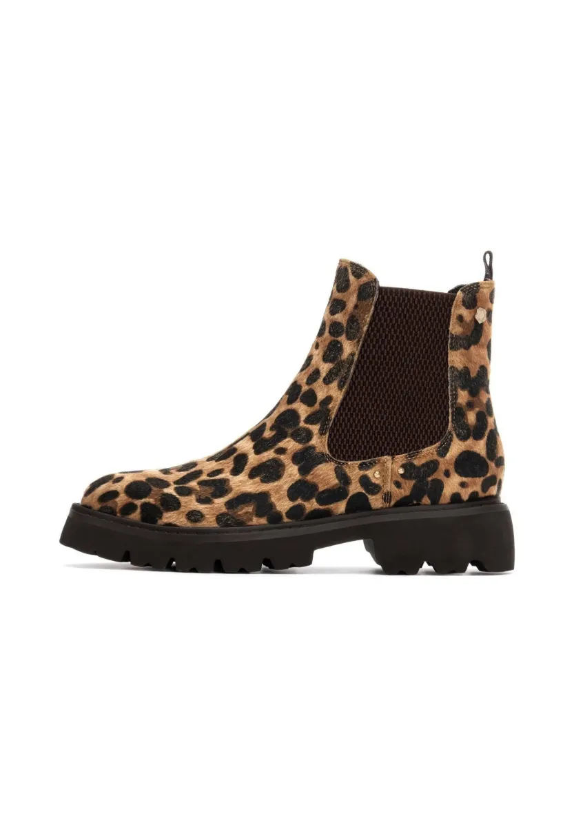 Plateaustiefelette - leopard
