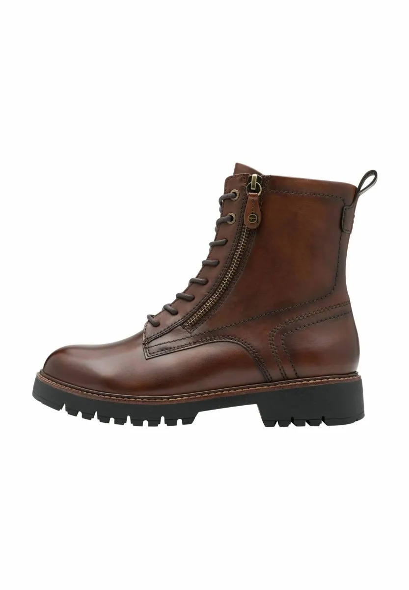 Plateaustiefelette - muscat leather