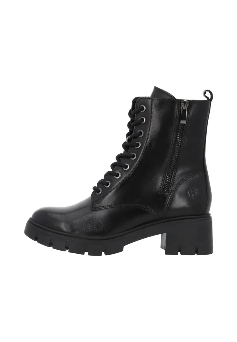 Plateaustiefelette - schwarz