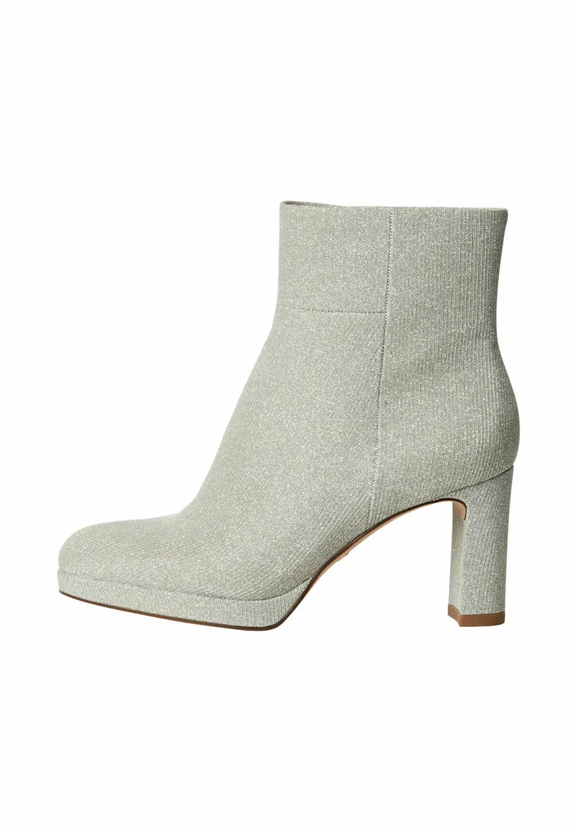 Plateaustiefelette - silver glam