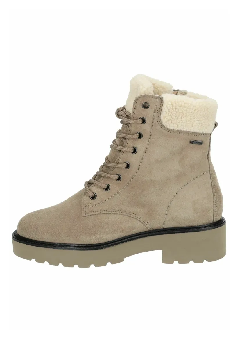 Plateaustiefelette - soft suede gore antelope