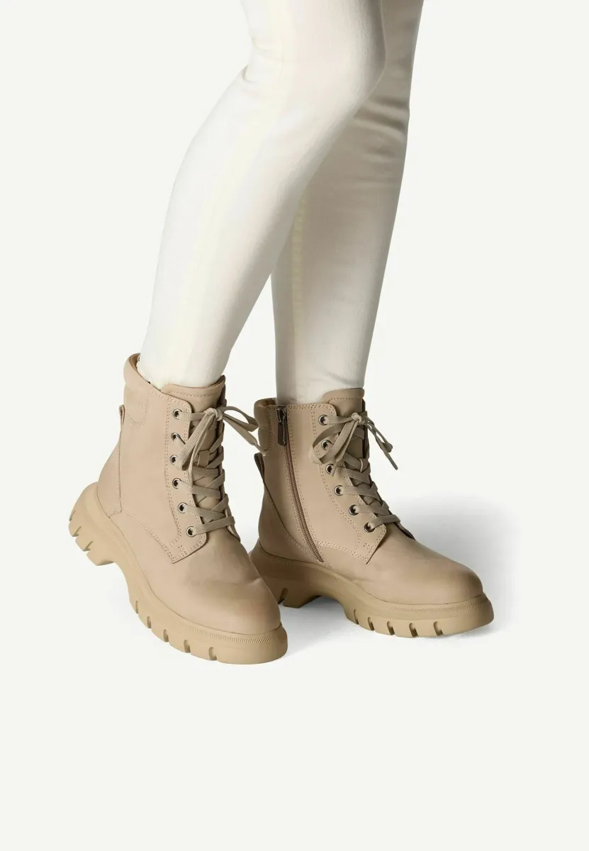 Plateaustiefelette - taupe