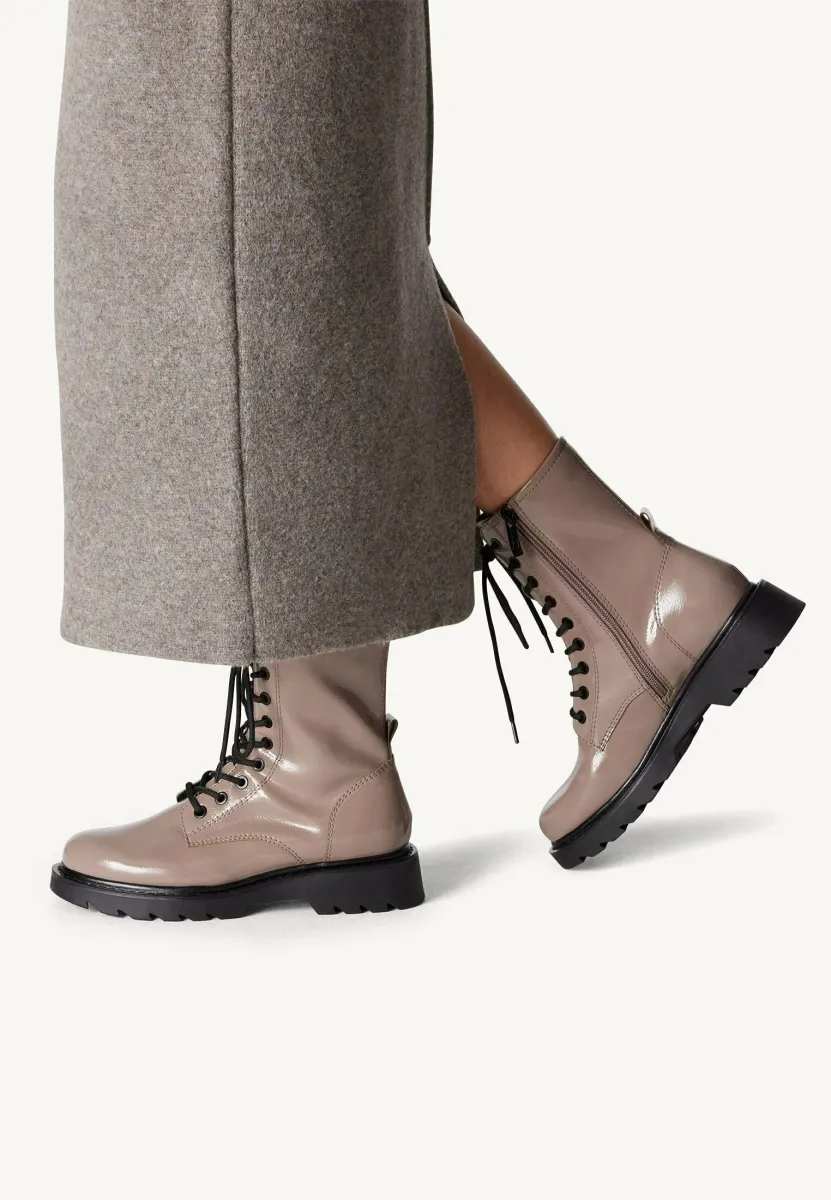Plateaustiefelette - taupe