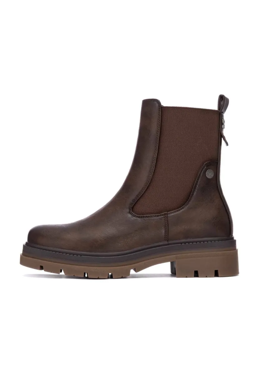 Plateaustiefelette - taupe