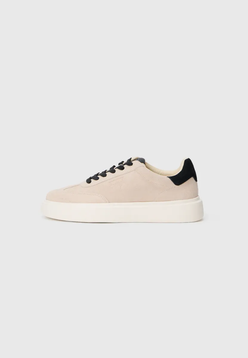 PLAZA - Sneaker low - beige/black