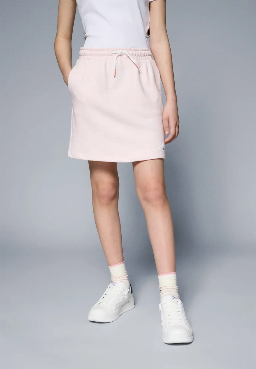 PLEAT SKIRT - Minirock - coral ice heather