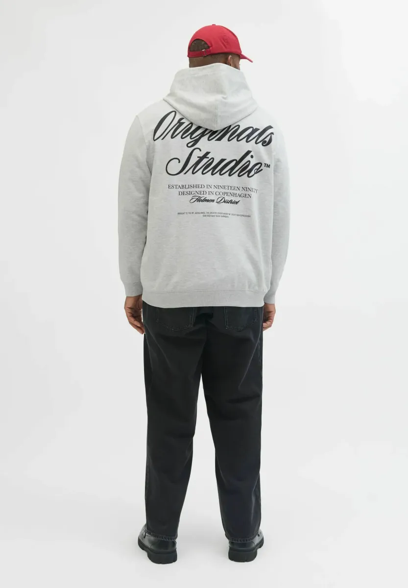 PLUS SIZE  - Kapuzenpullover - white melange