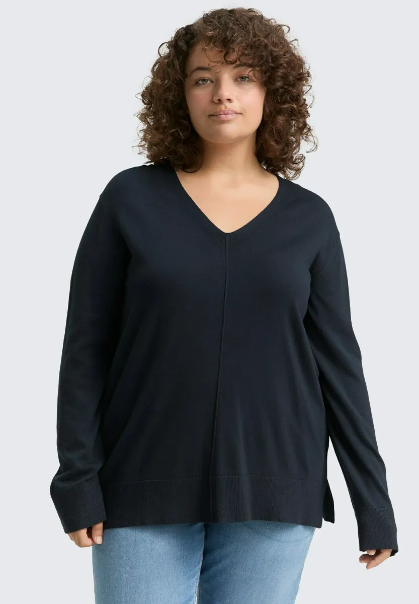 PLUS SIZE - LOOSE FIT - Strickpullover - lunar eclipse