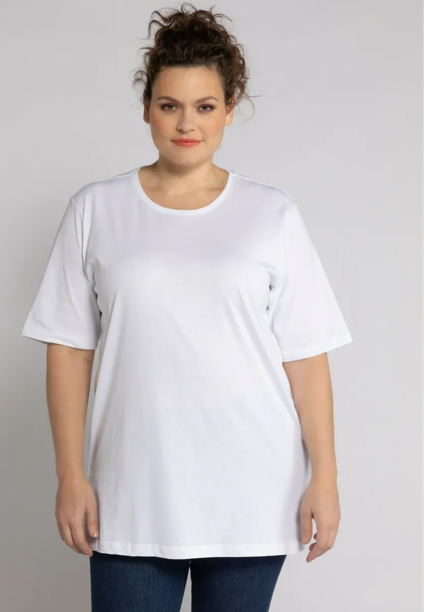 PLUS SIZE SHORT SLEEVE TEE  - T-Shirt basic - schneeweiß