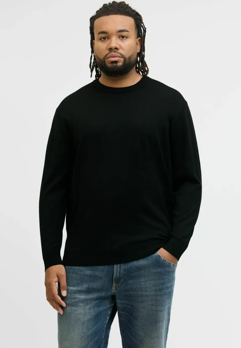PLUS SIZE - Strickpullover - black
