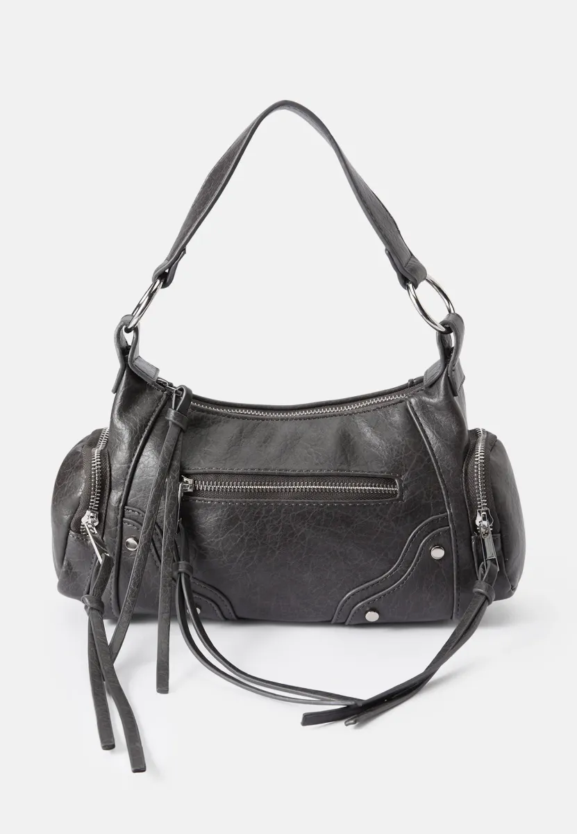 POCKET DETAIL BAG - Handtasche - dark grey