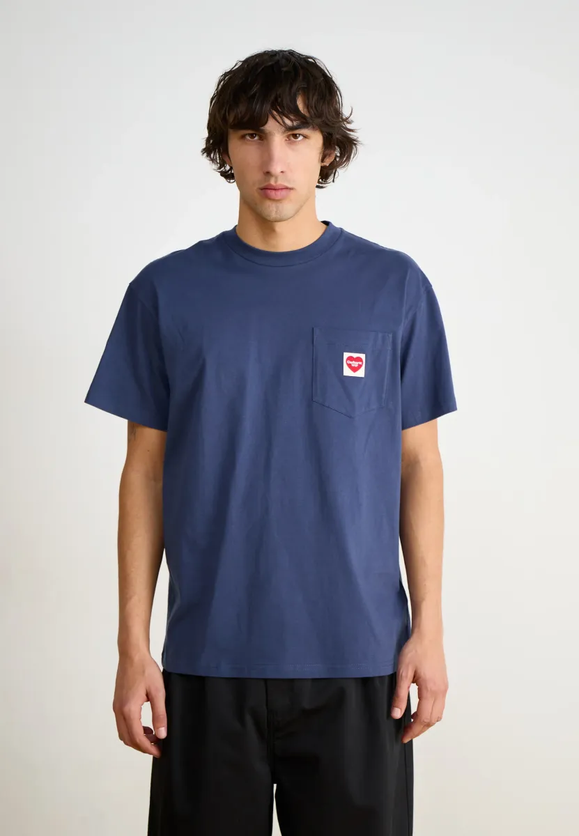 POCKET HEART - T-Shirt basic - blue