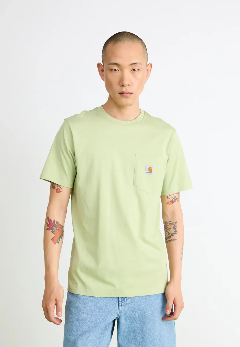POCKET - T-Shirt basic - pale olive