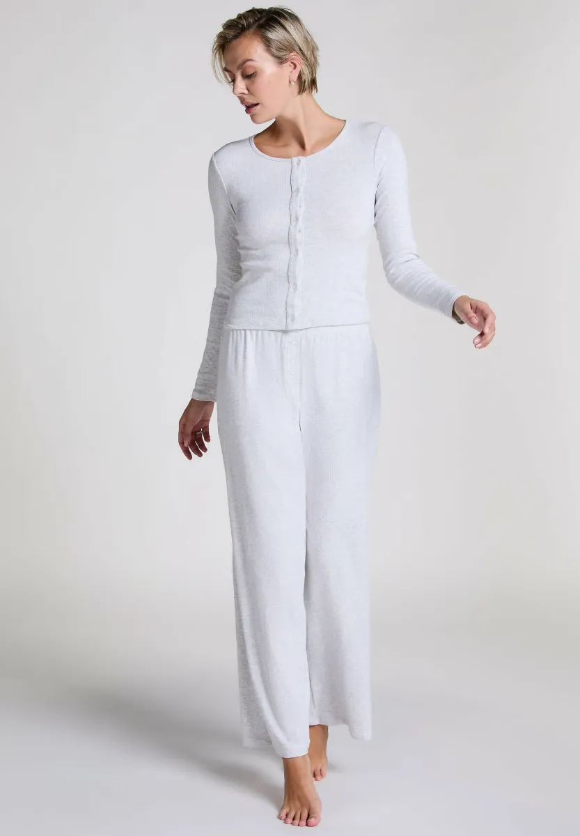 POINTELLE - Nachtwäsche Hose - grey