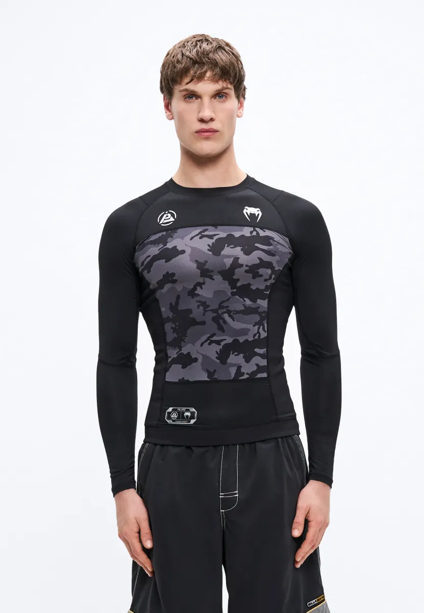 POLARIS RASHGUARDS - Unterhemd/-shirt - black/storm grey