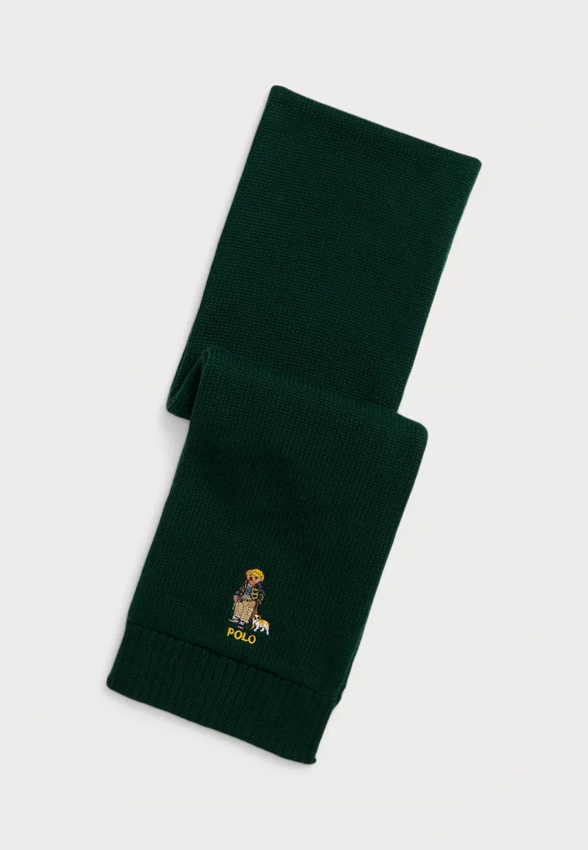 POLO BEAR COTTON SCARF UNISEX - Schal - moss agate