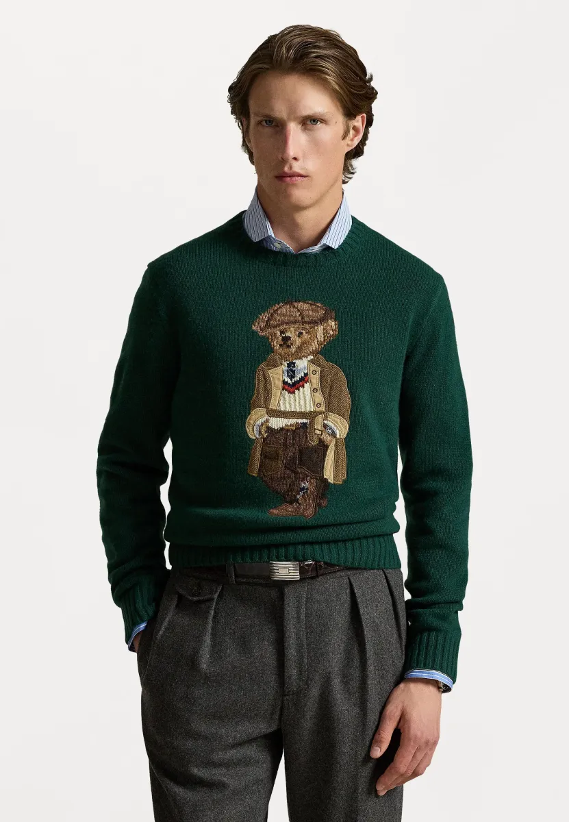 POLO BEAR SWEATER - Strickpullover - fa25   vntg pine ho charles bear