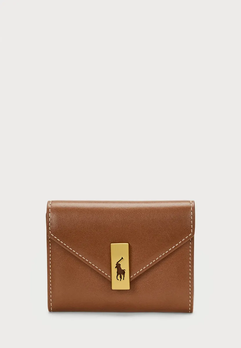 POLO ID LEATHER FOLD OVER CARD CASE - Geldbörse - cuoio