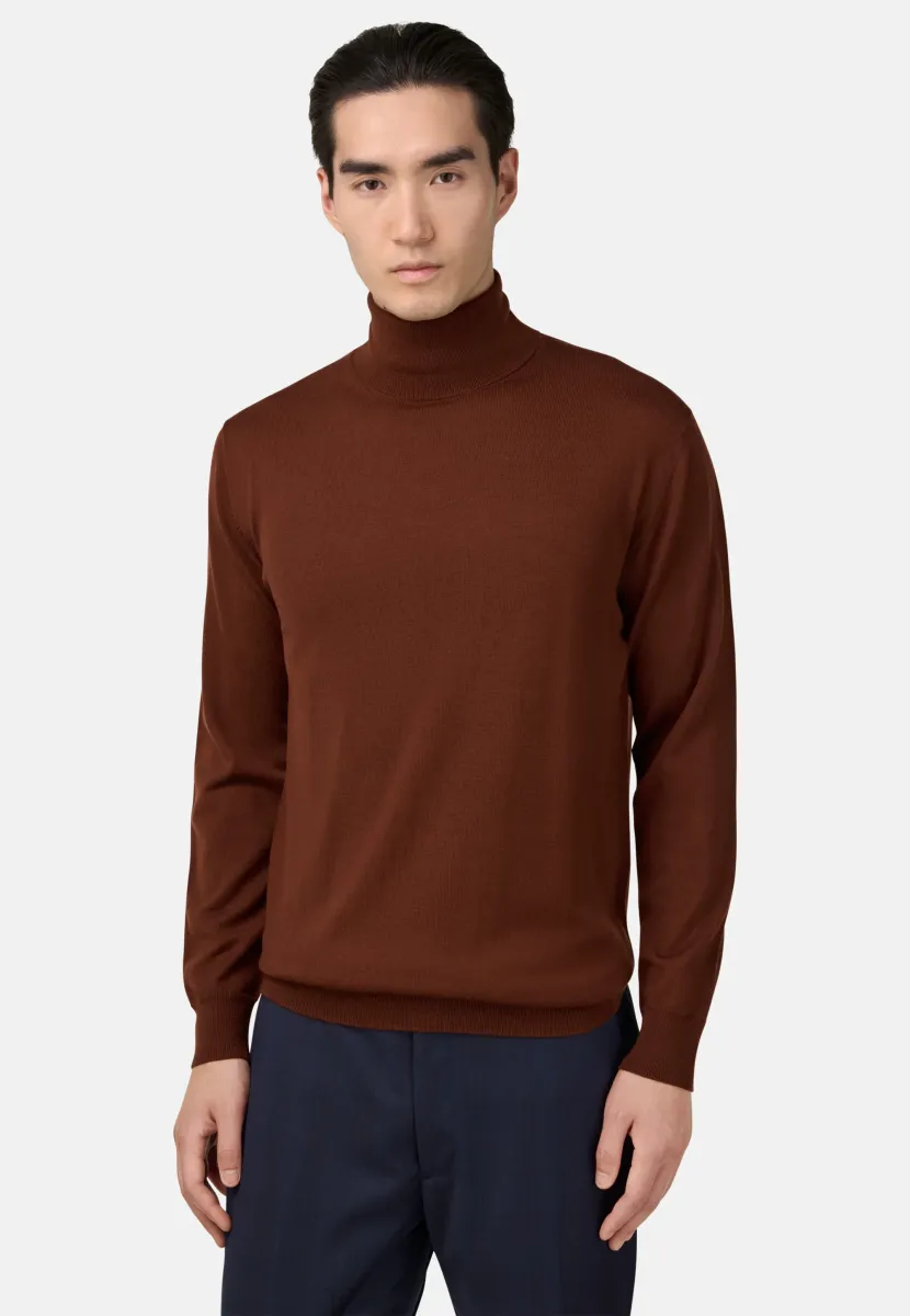 POLO NECK - Strickpullover - red