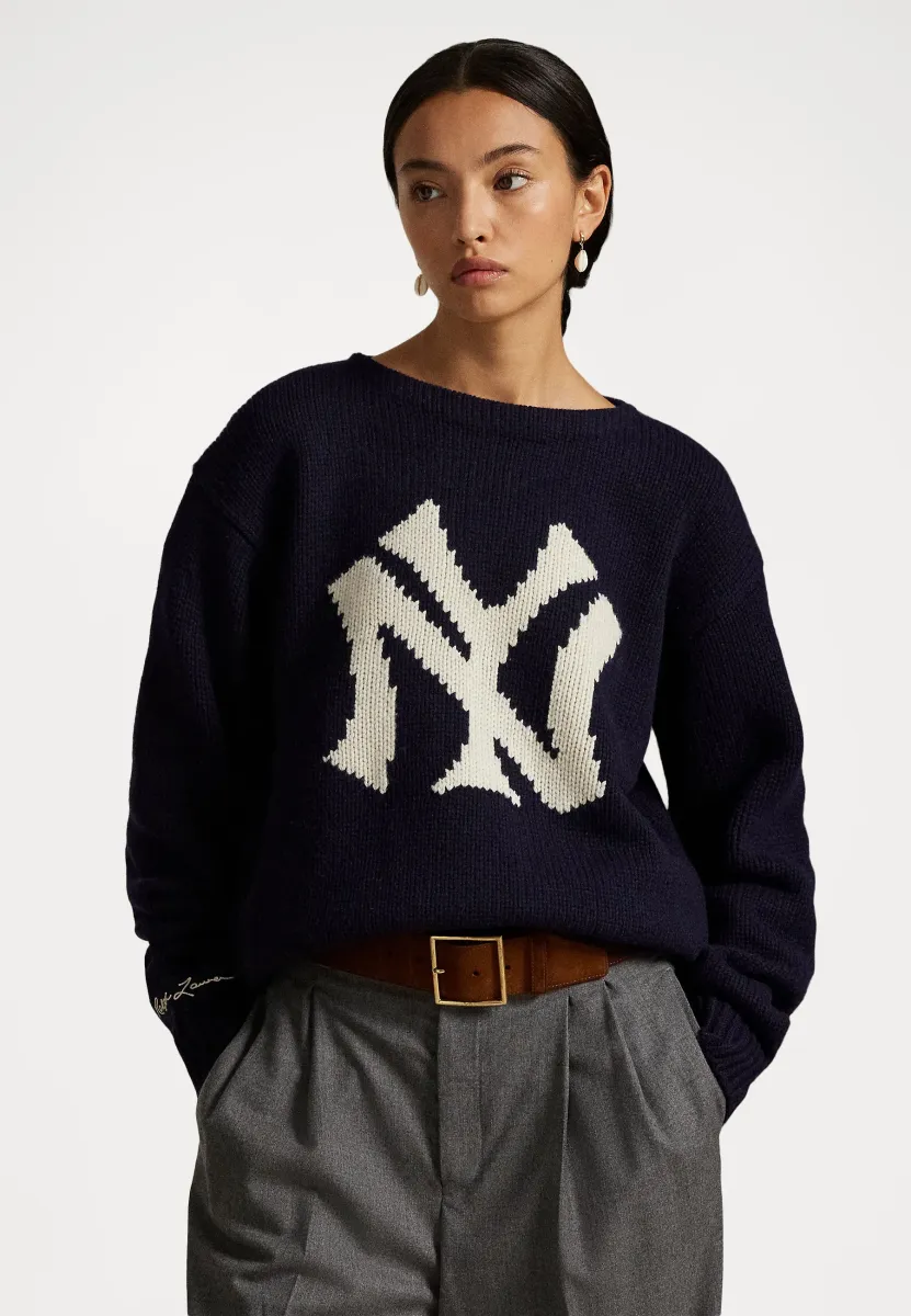 POLO RALPH LAUREN YANKEES SWEATER UNISEX - Strickpullover - aviator navy