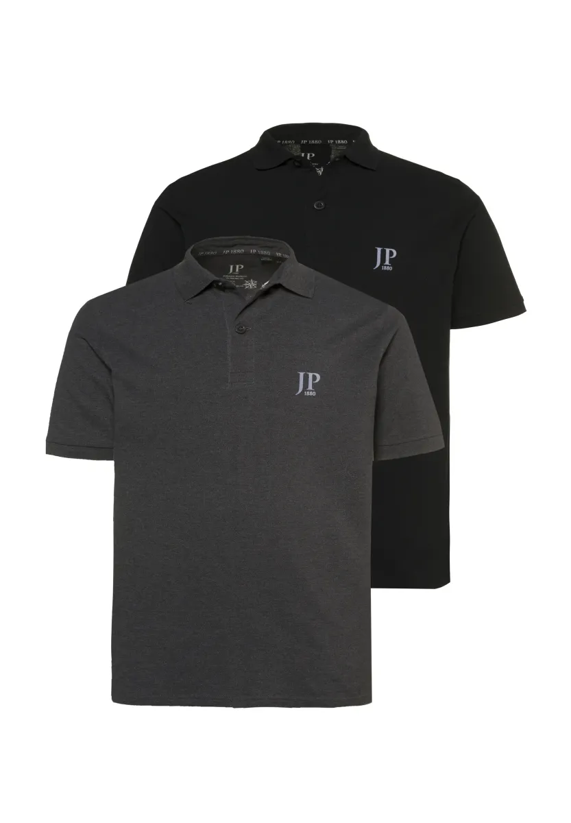 Poloshirt - anthracite-mottled