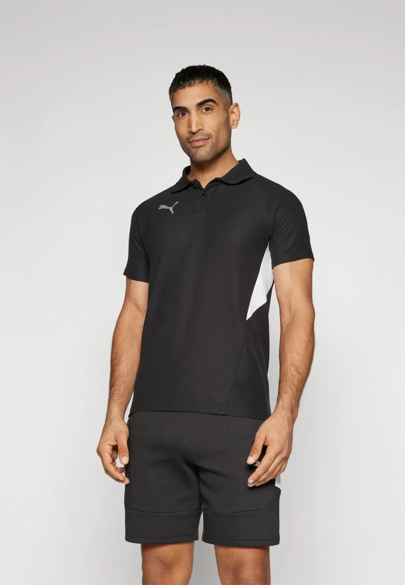 Poloshirt - black/silver/white