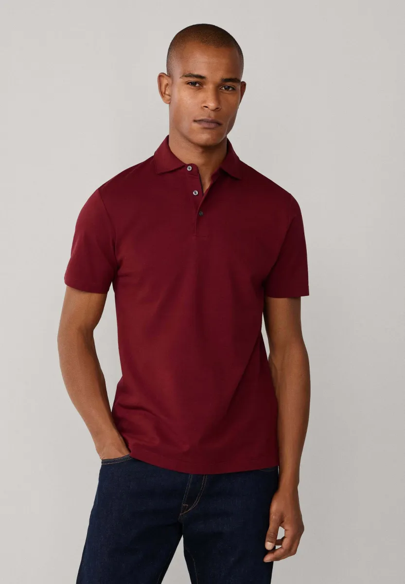 Poloshirt - burgundy red
