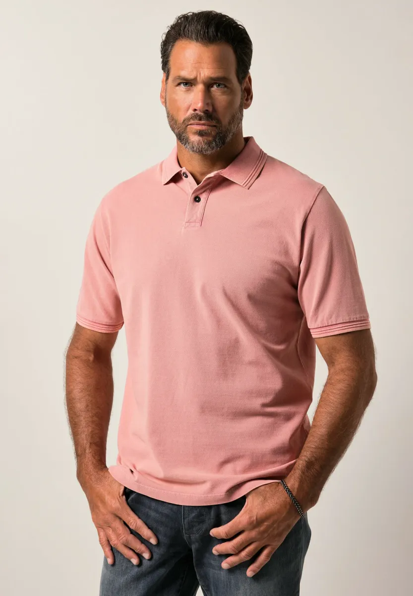 Poloshirt - dark apricot