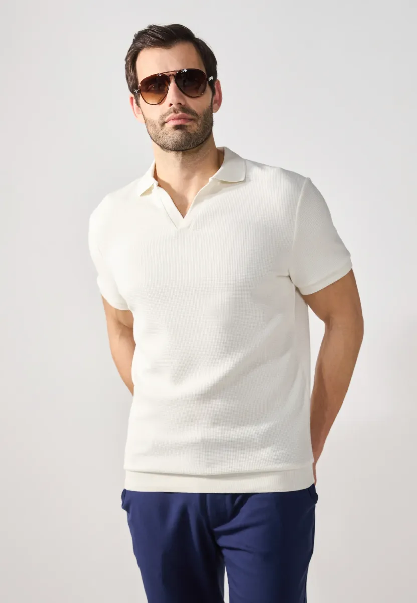 Poloshirt - egret
