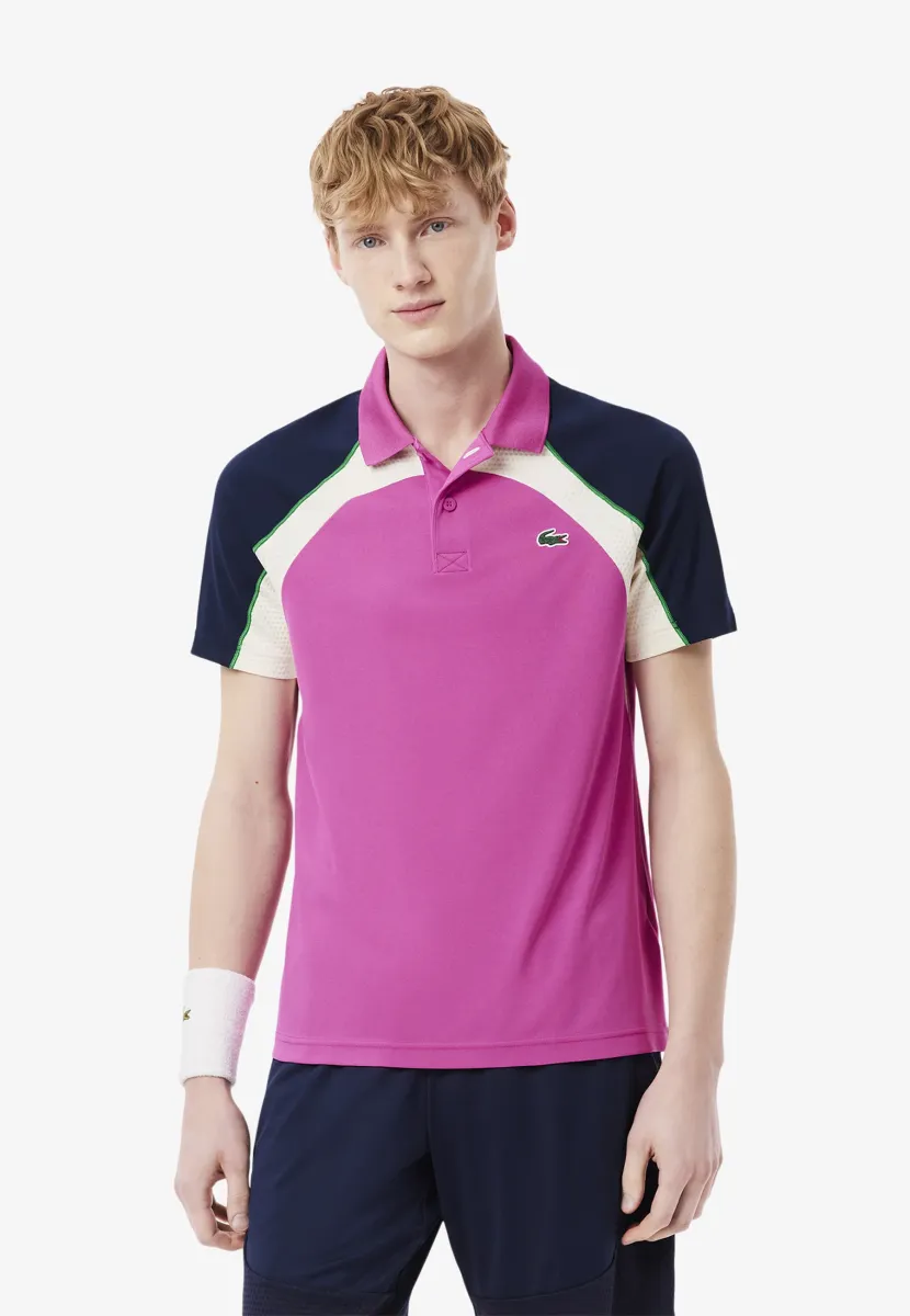 Poloshirt - rose bleu marine blanc hi