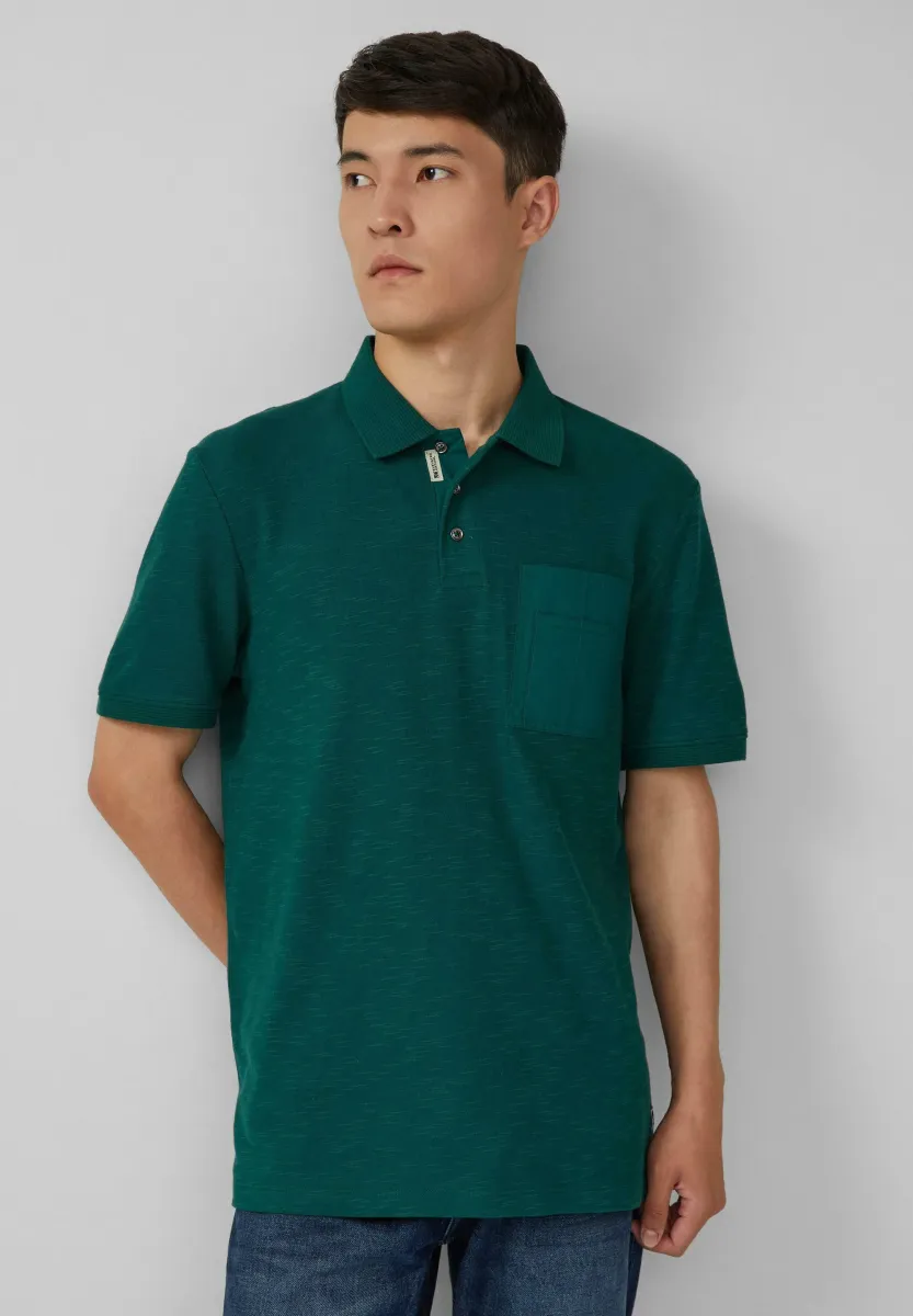 Poloshirt - tannengrün
