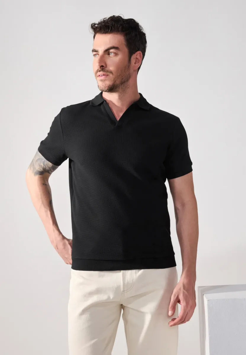Poloshirt - true black