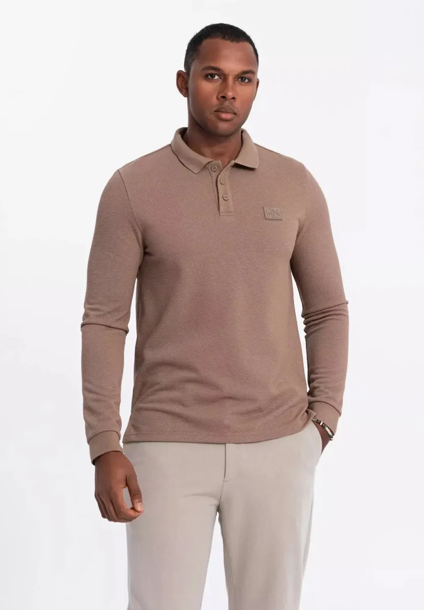 POLS - Langarmshirt - brown
